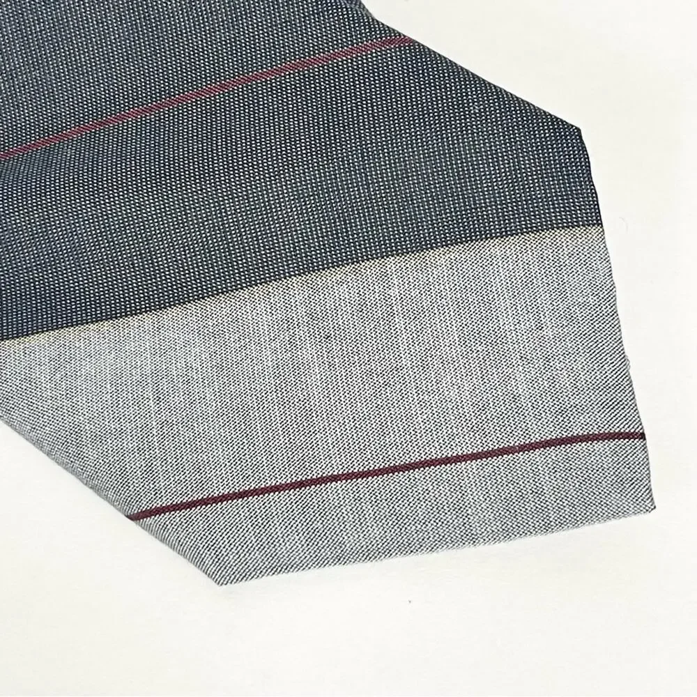 Christian Dior Silk Tie Gray Stripes